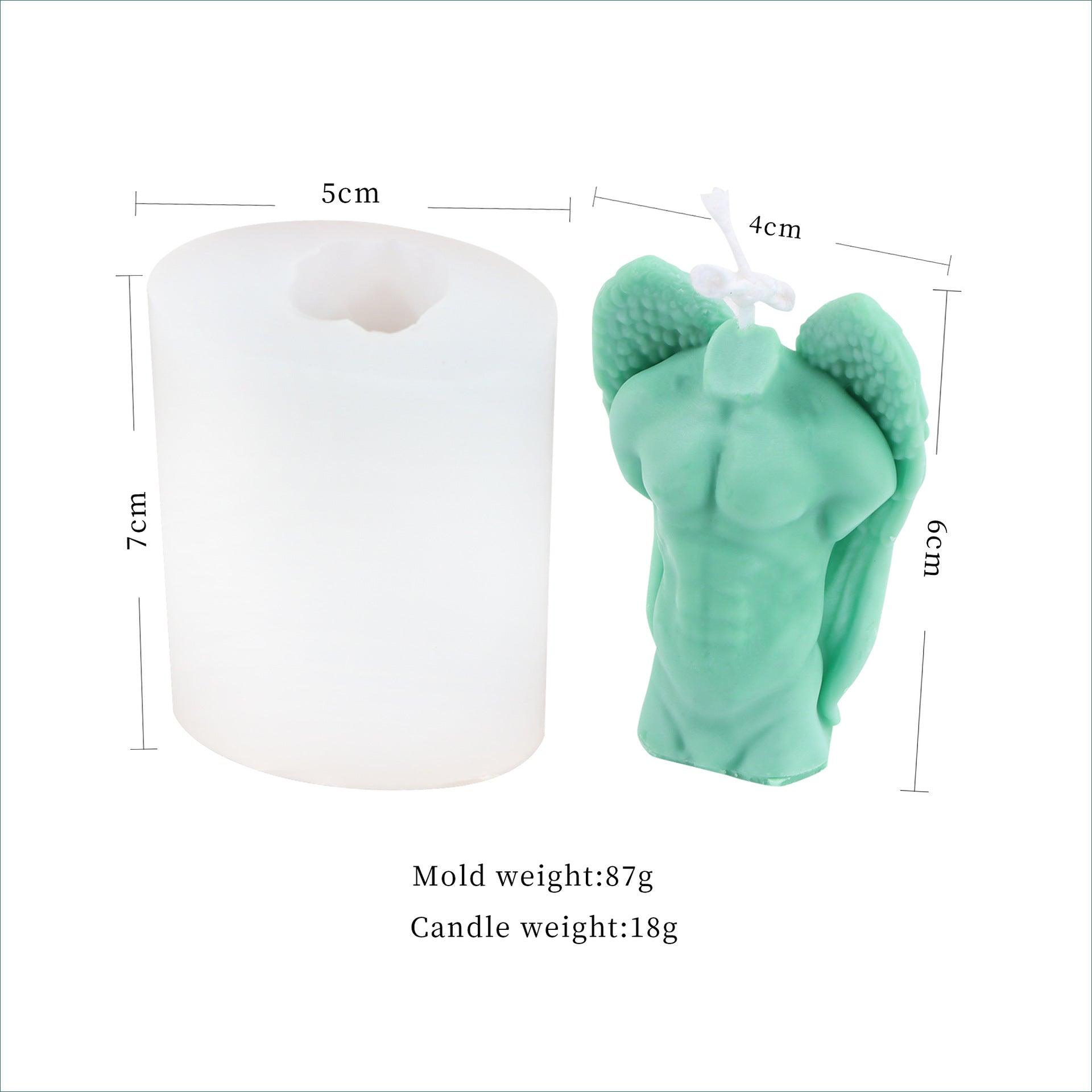 Winged Beauty: Angel Wings Body Candle Mould for Him and Her Candles Moulds