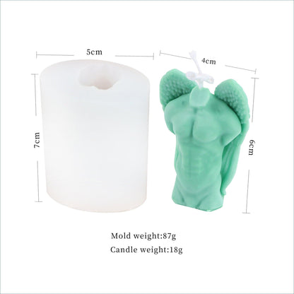 Winged Beauty: Angel Wings Body Candle Mould for Him and Her Candles Moulds
