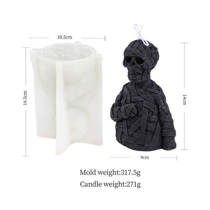 Zombie Skull Halloween Silicone Candle Mould Candles Moulds