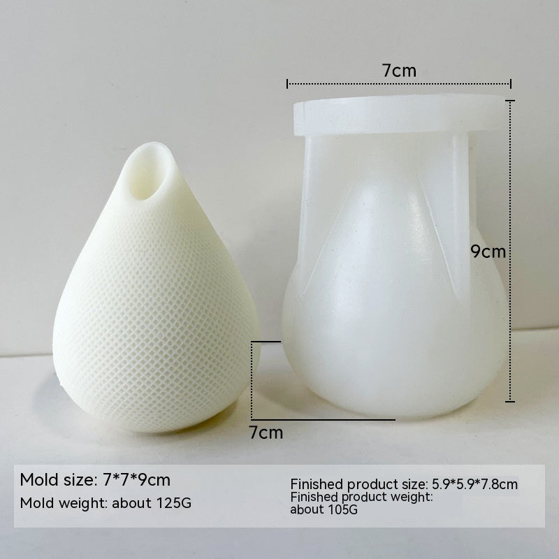 Geometric Water Drop Candle Mould