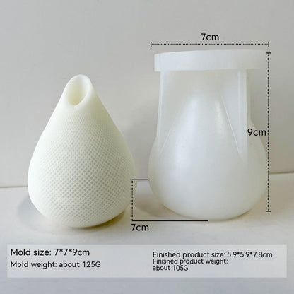 Geometric Water Drop Candle Mould