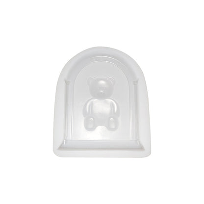 Arch Teddy Bear Photo Frame Scented Candle Silicone Mould