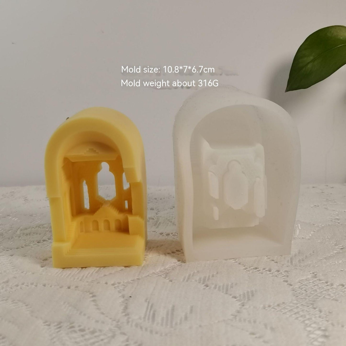 Ancient Castle Geometry-Arch Silicone Candle  Mould