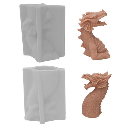 3D Dragon Silicone Candle Mould