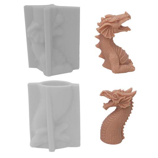 3D Dragon Silicone Candle Mould