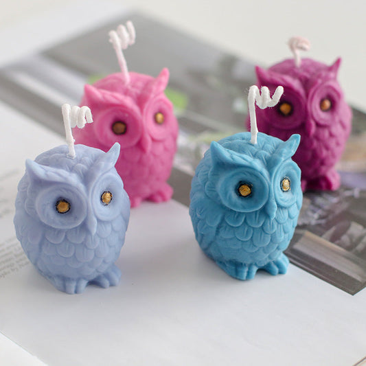 3D Owl Silicone Candle Mould for Aromatherapy DIY