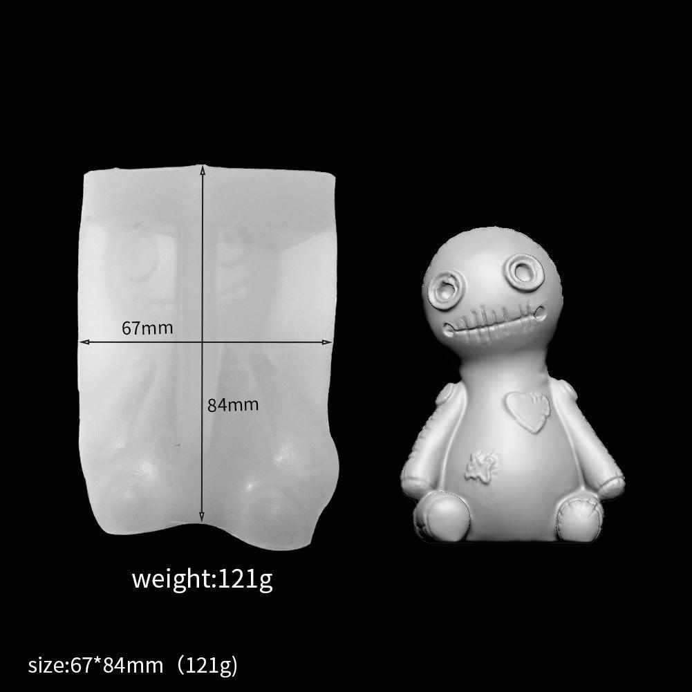 voodoo doll Horror Doll Candle Silicone Mould Candles Moulds